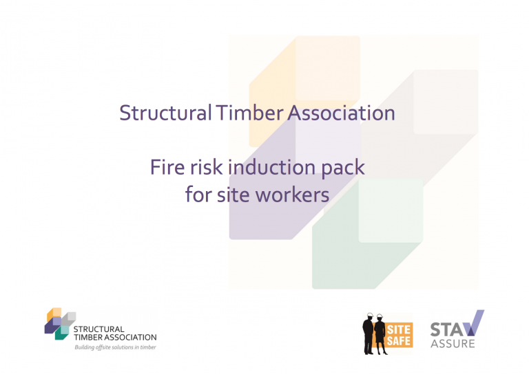 Fire risk induction pack for site workers (STA)
